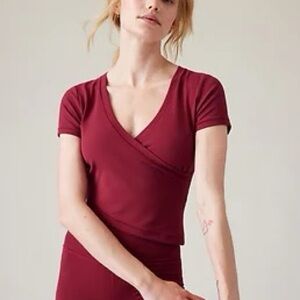 Athleta Transcend Wrap Tee